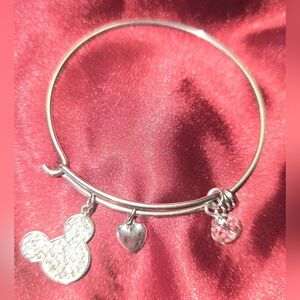 Mickey Mouse Disney Silver Charm Bracelet